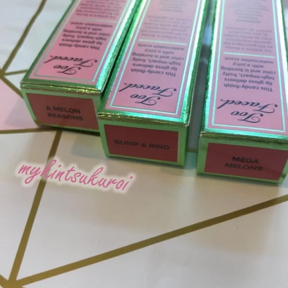 Too Faced Juicy Fruits Watermelon Lip Gloss ~ A Melon Reasons - Picture 6 of 6